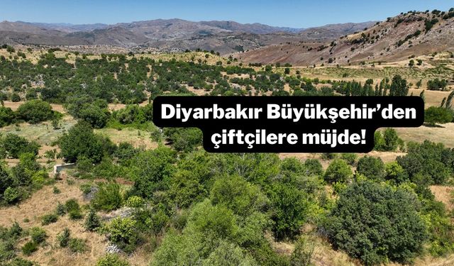 Diyarbakır Büyükşehir’den çiftçilere müjde!