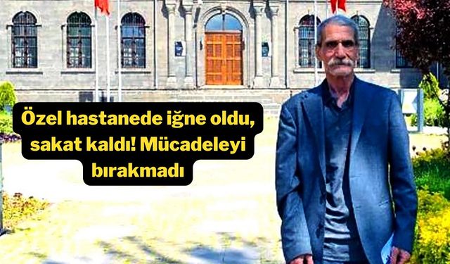 Diyarbakır’da iğne oldu, sakat kaldı! Mücadeleyi bırakmadı