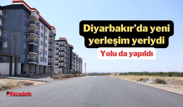 Diyarbakır’da yeni yerleşim yeriydi! Yolu da yapıldı