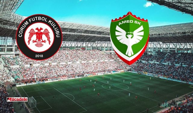 Puanları farklı ama Amedspor ve Çorum FK aynı! İşte sebebi