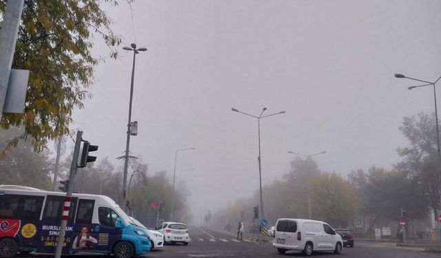 Diyarbakır'da göz gözü görmez oldu: Görüş mesafesi düştü!