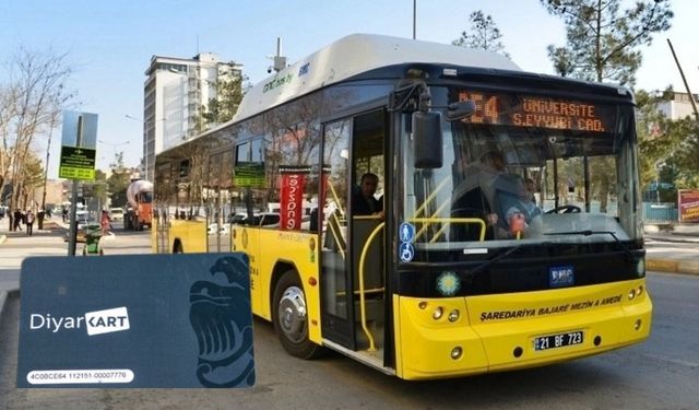 Diyarbakır'da ücretsiz ulaşım kartı kullanan sayısı belli oldu!