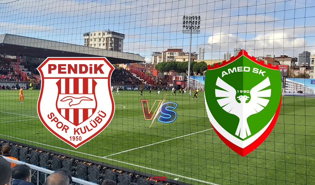 Amedspor, dişli rakibi Pendikspor’a galip gelmekte zorlanıyor