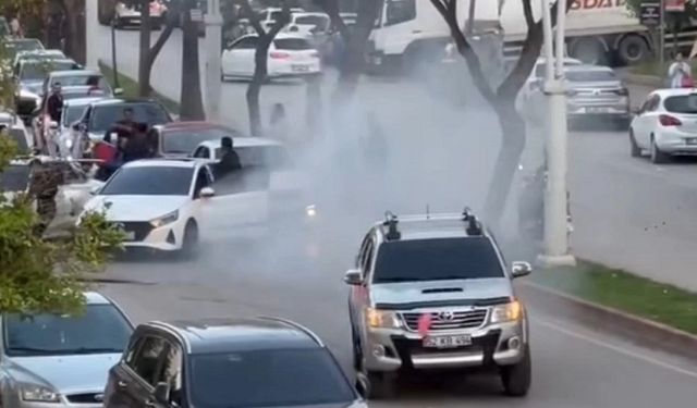 Düğün konvoyunda tehlike saçtılar: Drift yapanlara ceza yağdı