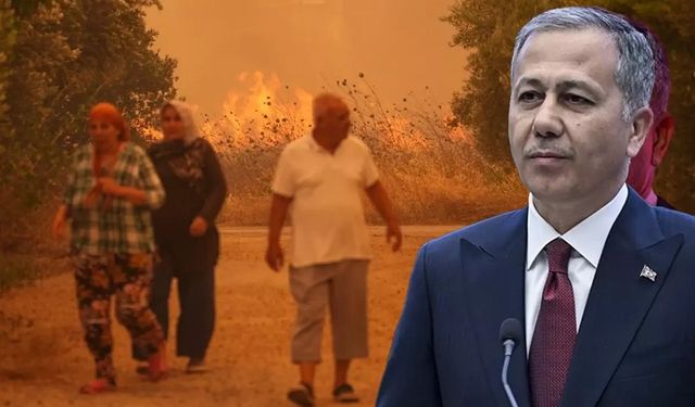 Bakan Yerlikaya’dan yangın açıklaması: 3 ilde 50 bin kişiye tahliye