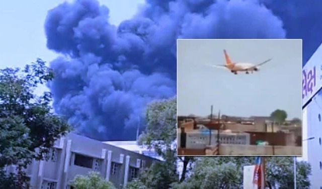 Hindistan'da 242 kişiyi taşıyan yolcu uçağı düştü