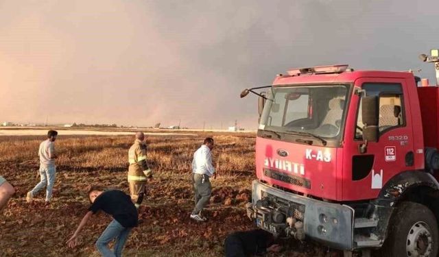 Mardin'de 350 dönüm ekili buğday tarlası kül oldu