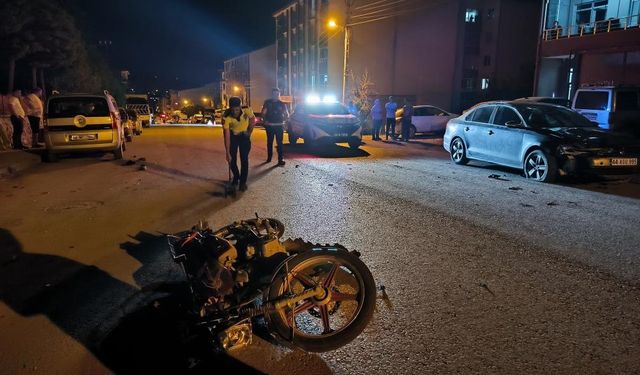 Malatya’da motosikletli gencin acı sonu! Otomobil ile çarpışmıştı
