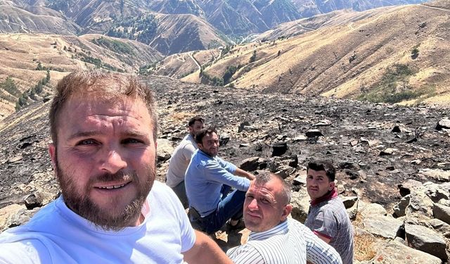 Bingöl’de yangına karşı cansiparane mücadele!