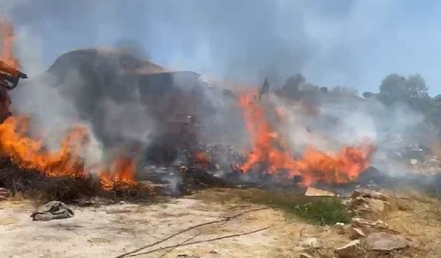 Elazığ’da 750 yıldır asırlara meydan okuyan tarih alevlere teslim oldu!