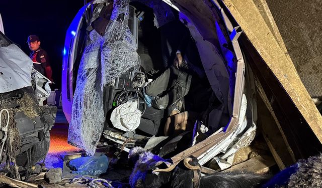 Diyarbakır’da 2 kamyonet çarpıştı: 2 kişi hayatını kaybetti!