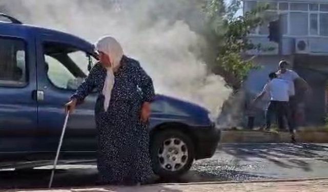 Diyarbakır'da faciadan dönüldü: Yaşlı kadın son anda kurtuldu!