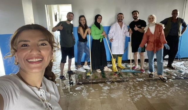 Diyarbakır’da öğretmenler temizlik yaptı: İşte o okul