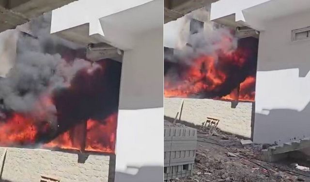 Diyarbakır’da binada korkutan yangın! Alevlere teslim oldu