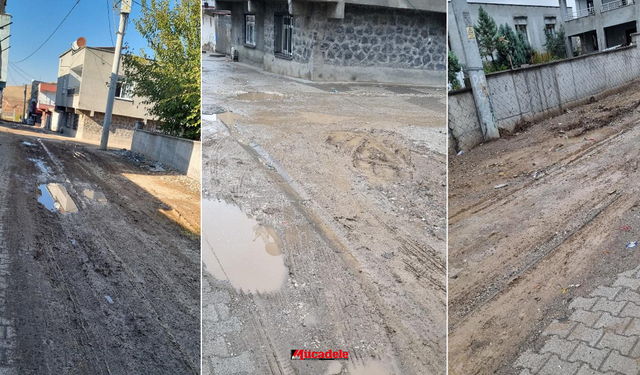 Diyarbakır’daki mahallede çamur isyanı: Belediye'ye tepki!