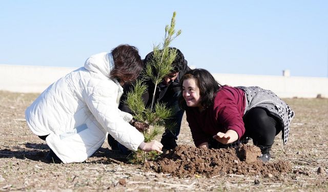 Diyarbakır’da 3 Aralık etkinliği: Öğrenciler Hevsel'de fidan ekti