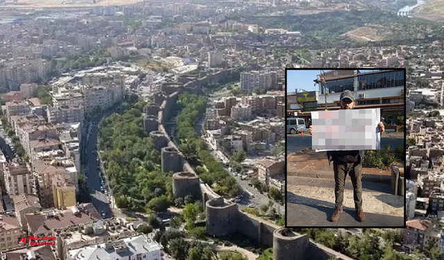 Diyarbakır’da tek kişilik farkındalık eylemi: İşte sebebi!
