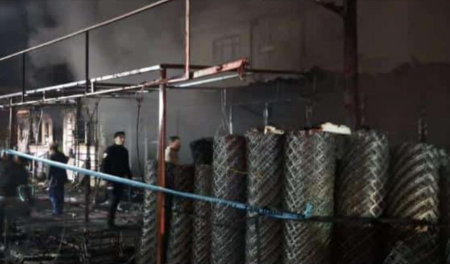 Diyarbakır’da yangın: İş yeri kullanılamaz hale geldi!
