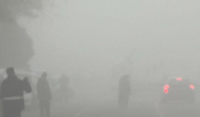 Diyarbakır'da yoğun sis trafiği olumsuz etkiledi