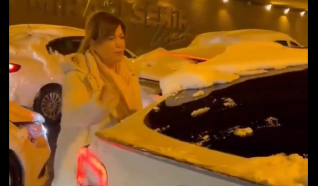 Karlı havada DEM Partili Beştaş Diyarbakır’da mahsur kaldı: “Karayolları” dedi!