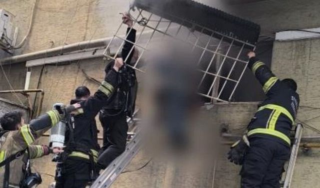 Diyarbakır’da berberde korkutan yangın: Çırak son anda kurtarıldı!