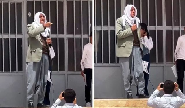 Yer Şanlıurfa: Mikrofonu eline aldı, okuduğu Atatürk şiiri damga vurdu!