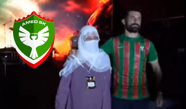 Amedsporlu futbolcu sahneye annesiyle çıktı, Önder'i unutmadı!