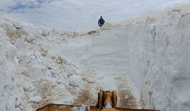 Mayıs ayında kar temizliği mesaisi: İşte o bölge!