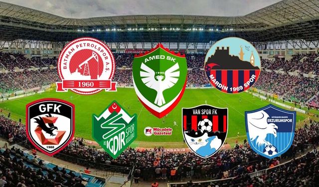 Süper Lig ve 1. Lig'de Doğu-Güneydoğu'dan 7 takım oldu: İşte isimleri