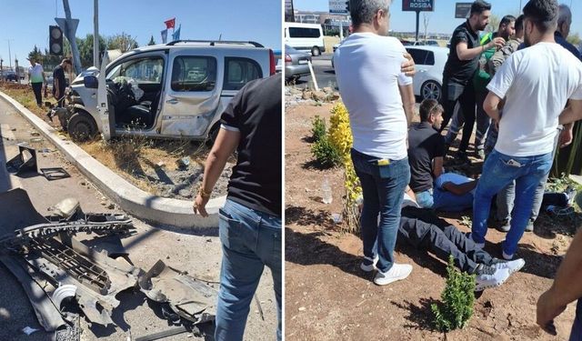 Diyarbakır havaalanı kavşağında kaza: Yaralılar var