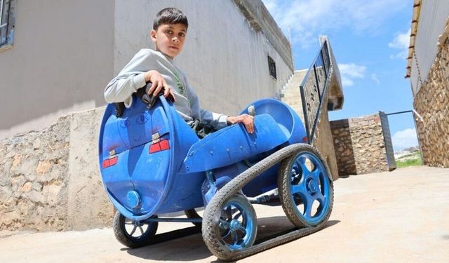 Diyarbakırlı babadan engelli oğluna hayat veren icat!