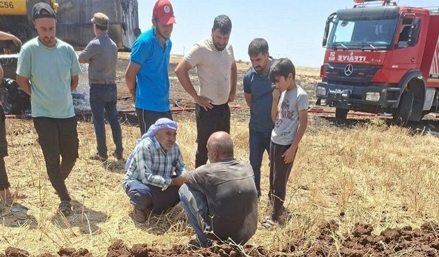 Diyarbakır'da biçerdöveri yandı: Köylüler Yozgatlı çiftçi için para topladı