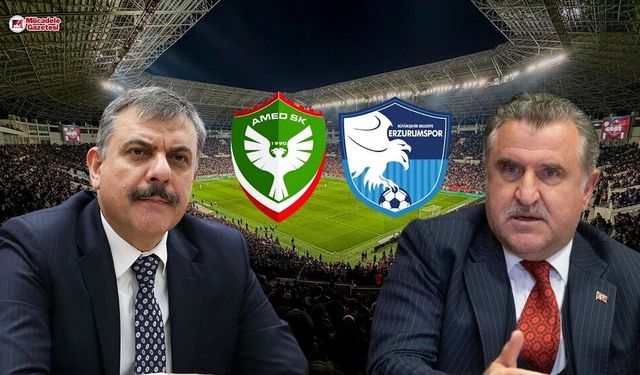 Amedspor Erzurumspor maçına sürpriz misafir: 2 bakan maçı izleyecek!