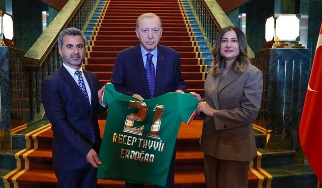Amedspor heyeti Cumhurbaşkanı Erdoğan ile görüştü