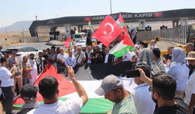 Diyarbakır’dan geçmişti: Irak, Filistin Konvoyu’na izin vermedi!