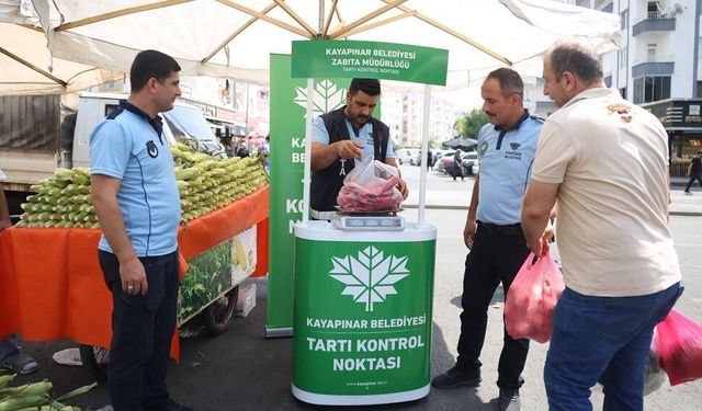Diyarbakır semt pazarlarında yeni dönem: Tartı kontrol noktası kuruldu