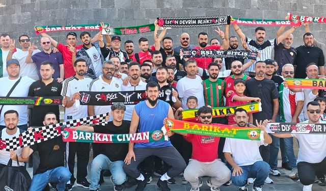 Amedspor ve Beşiktaş taraftarları birlikte ciğer yedi, mesaj verdi!