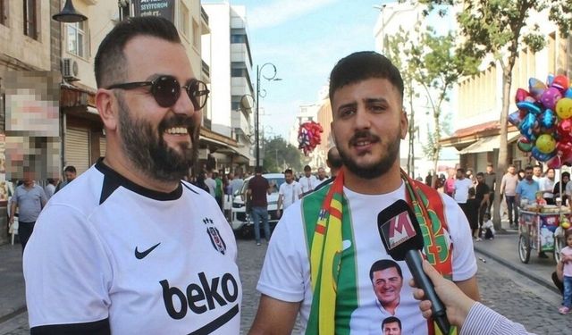 Diyarbakır'da maç öncesi renkli görüntüler: Amedspor - Beşiktaş taraftarı yan yana!