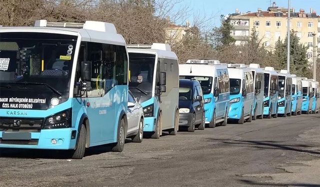 Diyarbakır’da Özel Halk Otobüsleri kontak kapattı!