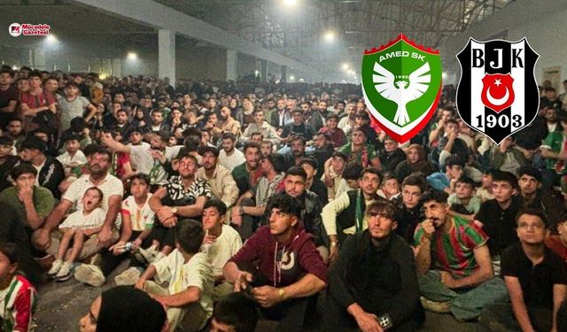 O şehirde Amedspor coşkusu: Dev ekranda binlerce kişi maçı izledi!