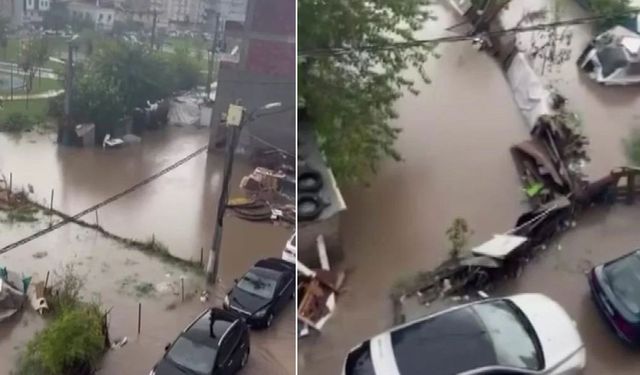 Diyarbakır yağmura teslim: Bir mahalle sular altında kaldı!