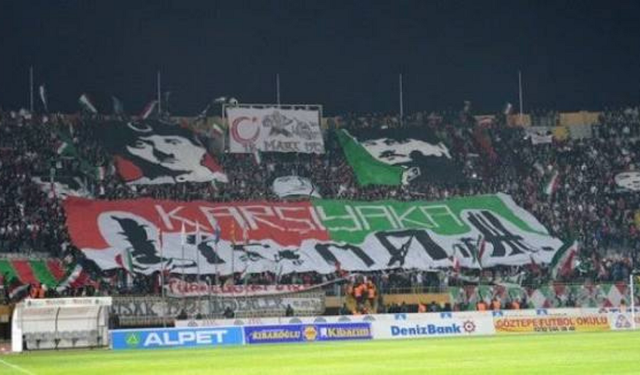 Karşıyaka taraftarları Amedspor taraftarını kovdu!
