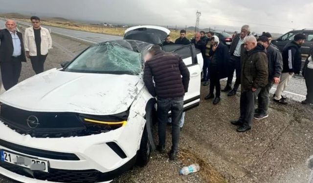 Diyarbakır’da yağmur sonrası kaza: Yaralılar var