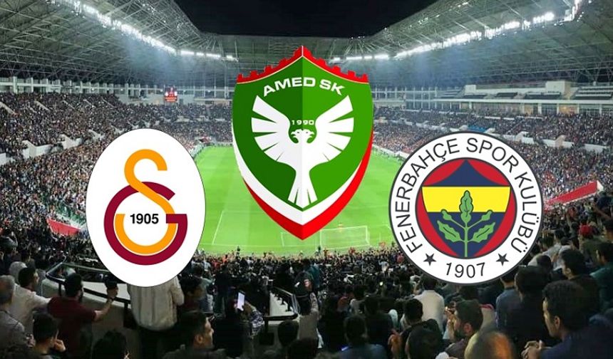 Amedspor’un Beşiktaş, Galatasaray ve Fenerbahçe karneleri!
