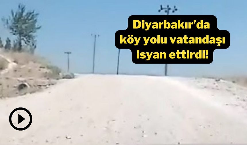 Diyarbakır’da köy yolu vatandaşı isyan ettirdi!