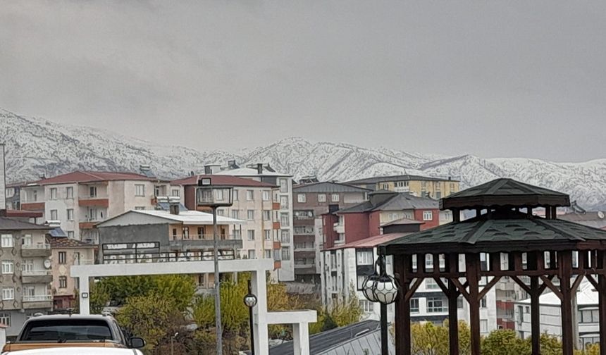 Diyarbakır’ın Kulp ilçesi sabah saatlerinde beyaza büründü!