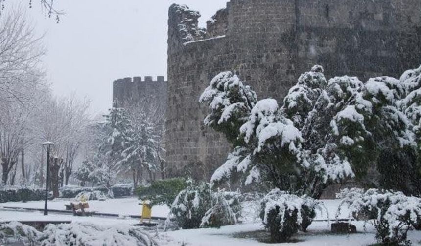 Meteoroloji tarih verdi: Diyarbakır’ın 4 ilçesinde kar yağacak!
