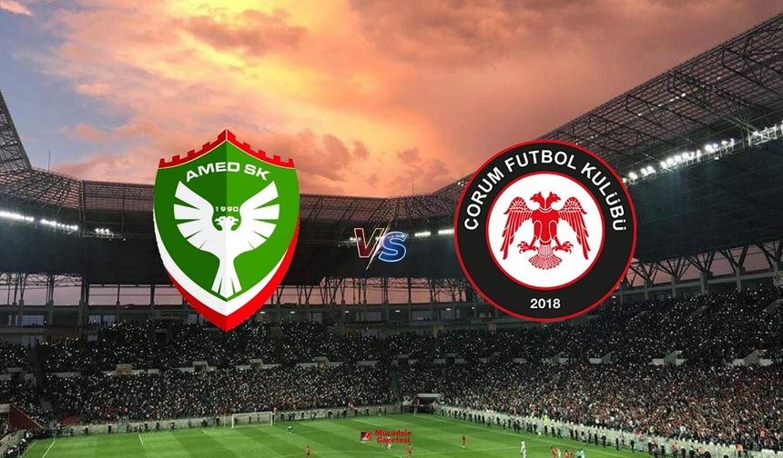 Amedspor Çorum FK maçı ne zaman, hangi kanalda?