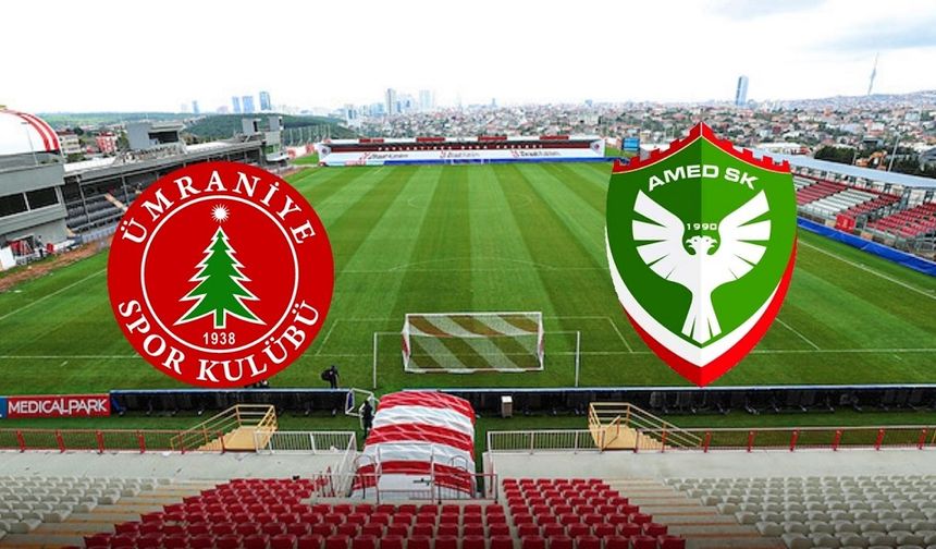 Ümraniyespor ve Amedspor'un eksikleri belli oldu!