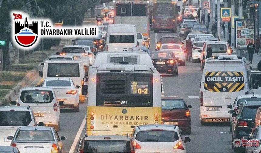 Diyarbakır’da bu yollar 2 gün kapalı olacak: Park edilen araçlar çekilecek!